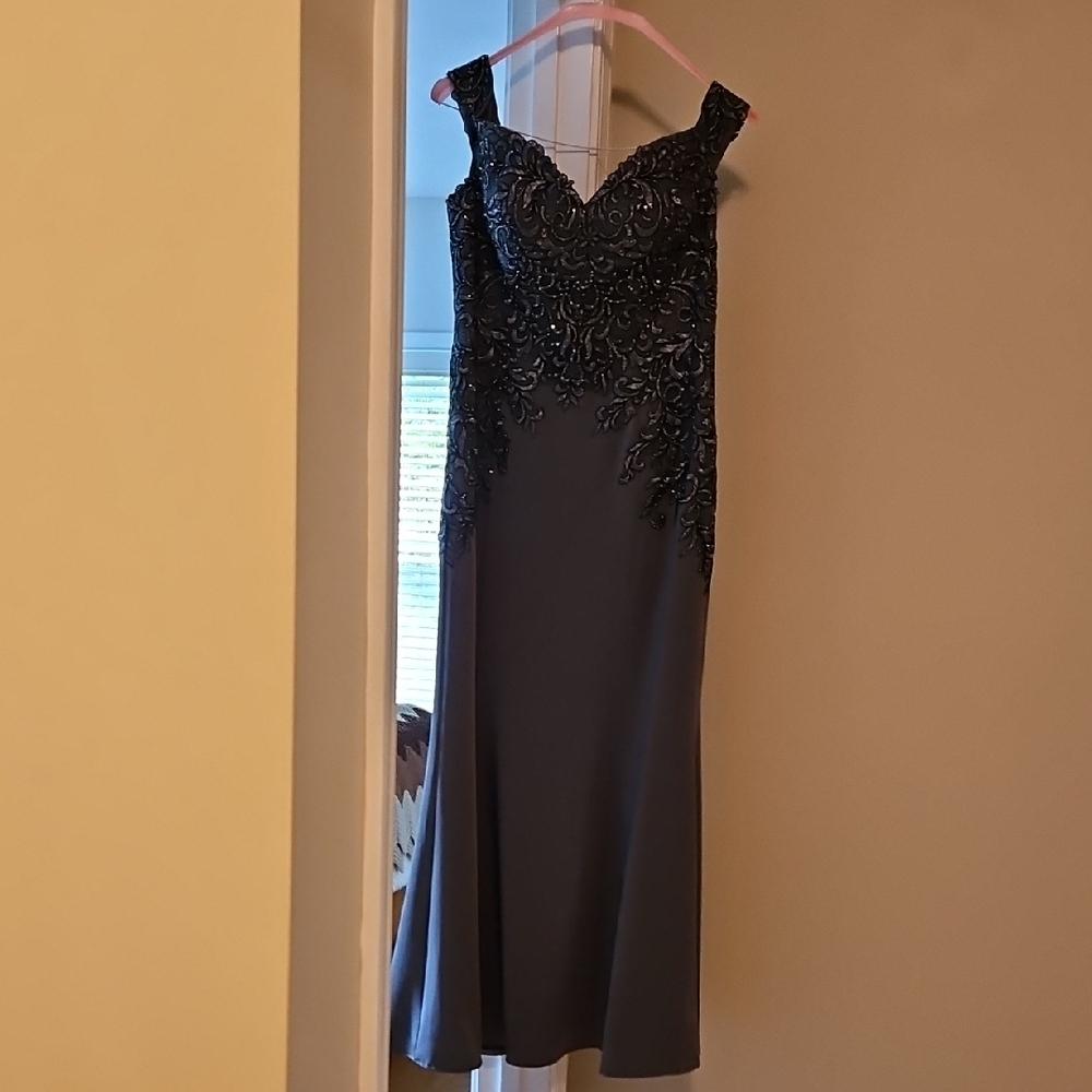 Slate Mother Of The Bride Gown